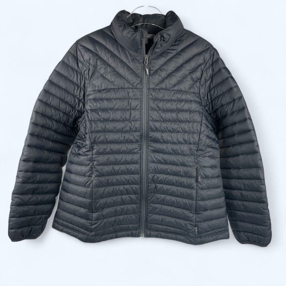 Women's Gander Mountain Guide Series Black Quilted Jacket Sz XL Thinsulate